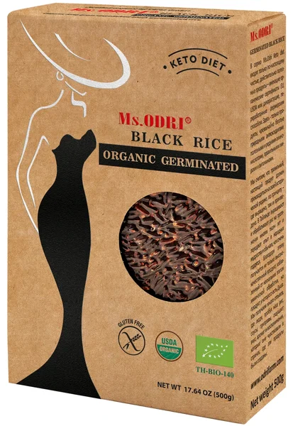 ​Рис черный длиннозерный пророщенный organic Ms.Odri (6 пачек х 500г)